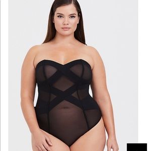 Torrid Tara Lynn strappy mesh bodysuit